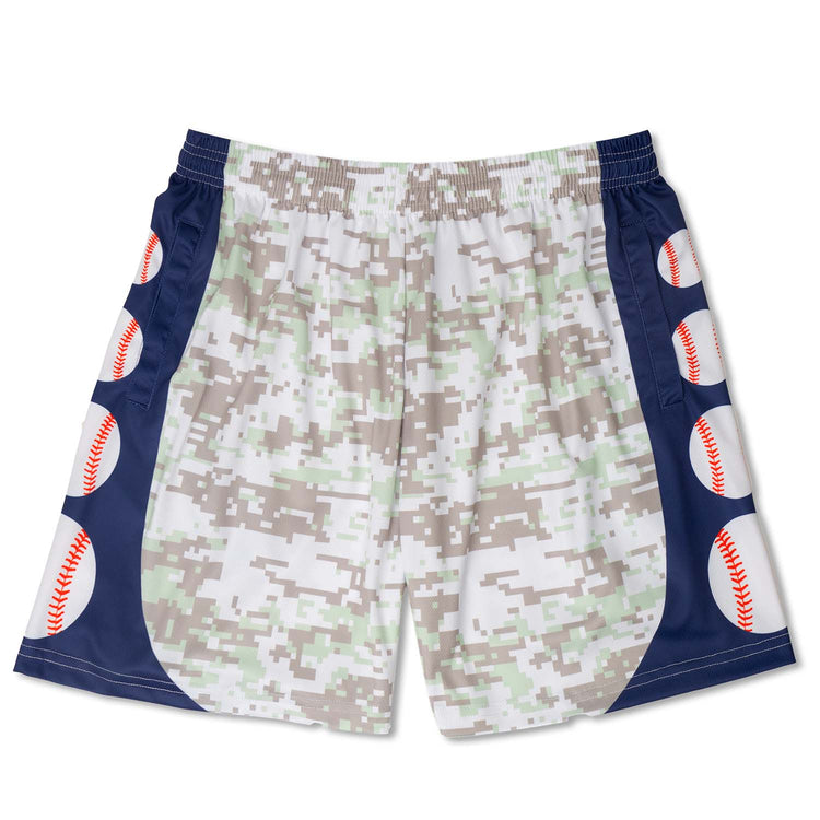 Baseball Beckett™ Shorts - Navy Digital Camo