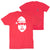 Baseball Short Sleeve T-Shirt - Ho Ho Homerun (Back Design) [Youth Large/Red] - SS