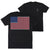 Softball/Baseball Short Sleeve T-Shirt - Patriotic Baseball (Back Design) [Adult Small/Black] - SS