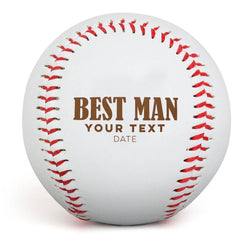 Engraved Baseball - Best Man