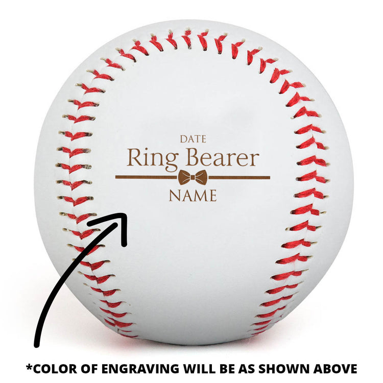 Engraved Baseball - Ring Bearer