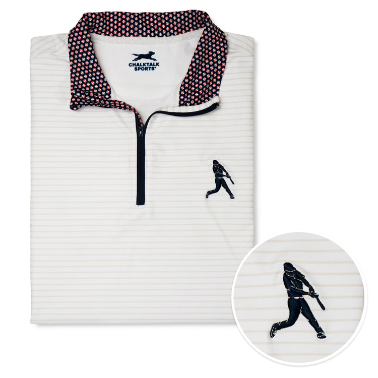 CTS Baseball Quarter Zip - Pinstripes