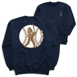 Baseball Crewneck Sweatshirt - Baseball Bigfoot (Back Design)