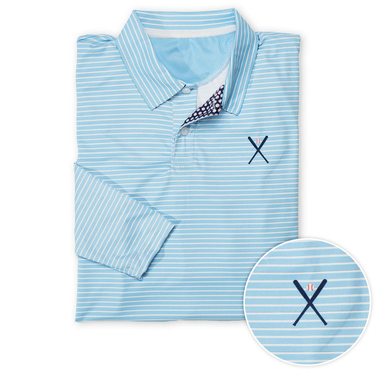 CTS Baseball Long Sleeve Polo Shirt - Ballpark