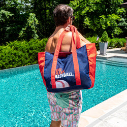 Baseball Tote Bag - Eat Sleep Baseball