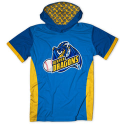 Custom Team Lightweight Short Sleeve ShieldDri Hoodie -  Baseball
