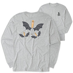 Baseball Tshirt Long Sleeve - It's Bats (Back Design)