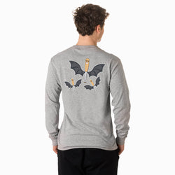 Baseball Tshirt Long Sleeve - It's Bats (Back Design)