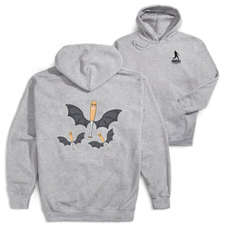Baseball Hooded Sweatshirt - It's Bats (Back Design)