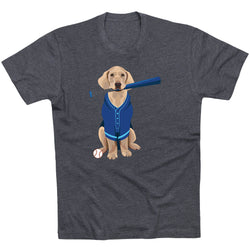 Baseball Short Sleeve T-Shirt - Dinger the Baseball Dog