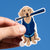 Baseball Sticker - Dinger The Baseball Dog