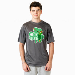 Baseball Short Sleeve Performance Tee - Feelin' Lucky Baseball
