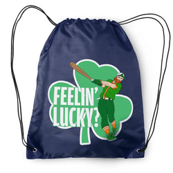 Baseball Drawstring Backpack - Feelin' Lucky Baseball