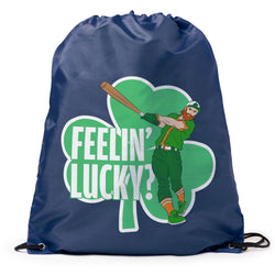Baseball Drawstring Backpack - Feelin' Lucky Baseball