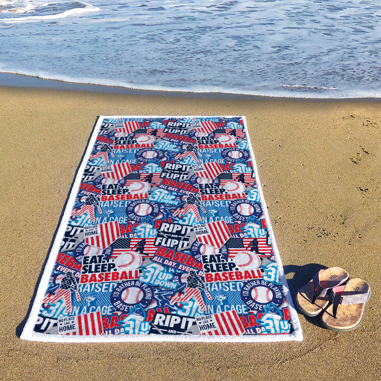 Baseball Premium Beach Towel - Baseball Life