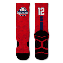 Custom Team Graphic Flex Mid-Calf Socks - Baseball