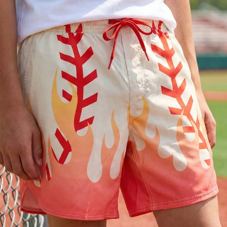Baseball Ryder™ Shorts - Flames