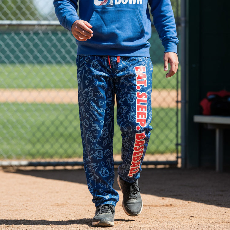 Baseball Lounge Pants - Eat Sleep Baseball
