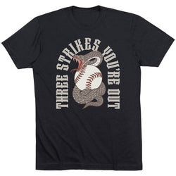 Baseball Short Sleeve T-Shirt - Three Strikes, You're Out