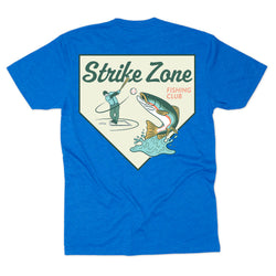 Baseball Short Sleeve T-Shirt - Strike Zone (Back Design) [Royal/Adult Medium] - SS