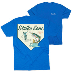 Baseball Short Sleeve T-Shirt - Strike Zone (Back Design) [Royal/Adult Medium] - SS