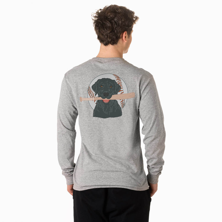 Baseball Tshirt Long Sleeve - Good Boy Baseball (Back Design)