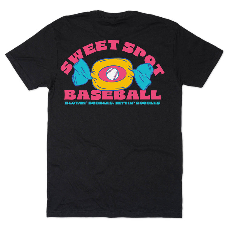 Baseball Short Sleeve T-Shirt - Sweet Spot Baseball (Back Design)