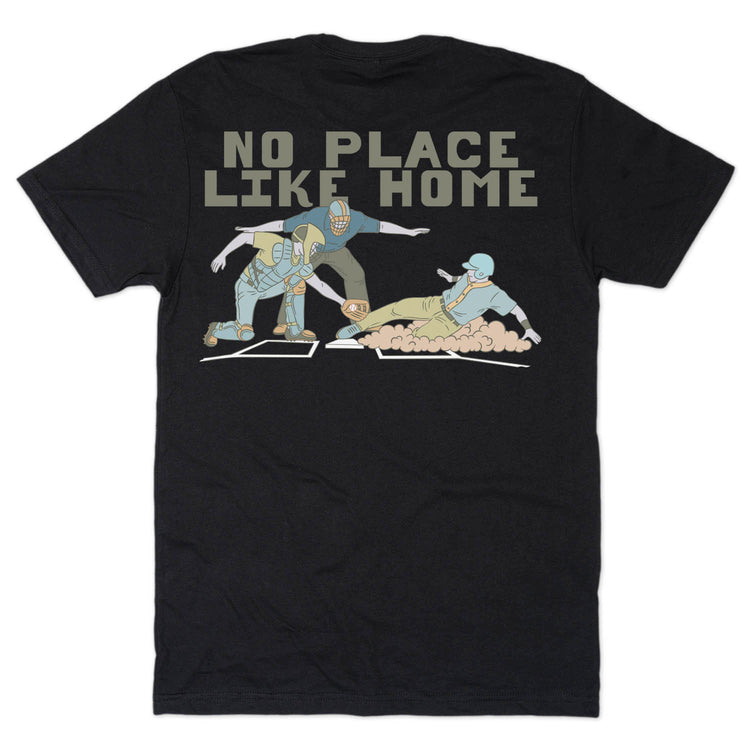 Baseball Short Sleeve T-Shirt - Home Sweet Home (Back Design)