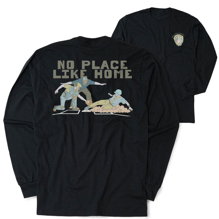 Baseball Tshirt Long Sleeve - Home Sweet Home (Back Design)