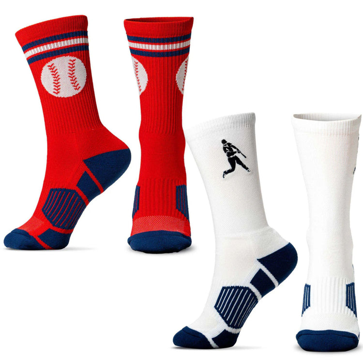 Baseball Woven Mid-Calf Sock Set - Fairball