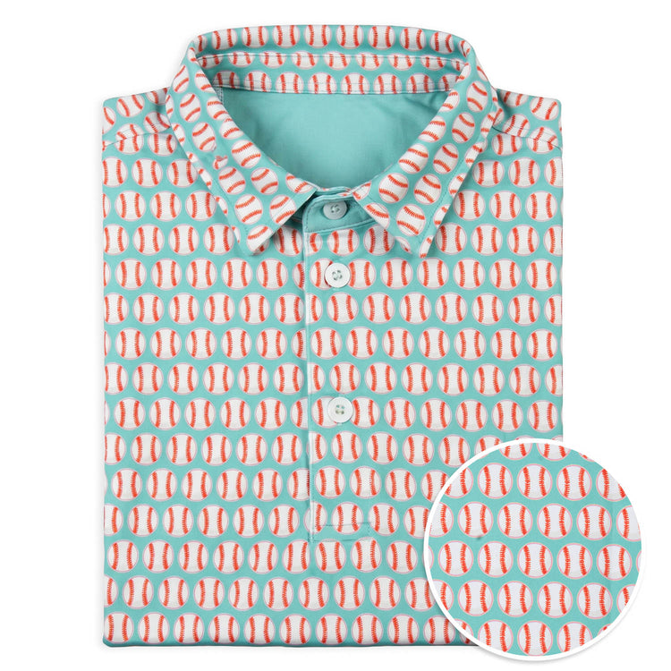 Baseball Short Sleeve Polo - Double Play