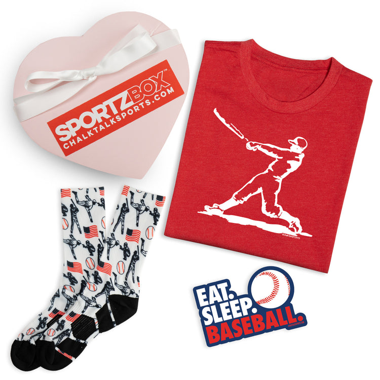 Baseball Valentine Heart Sportzbox - Love of the Game