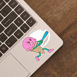 Baseball Sticker - Ice Cream Baseball
