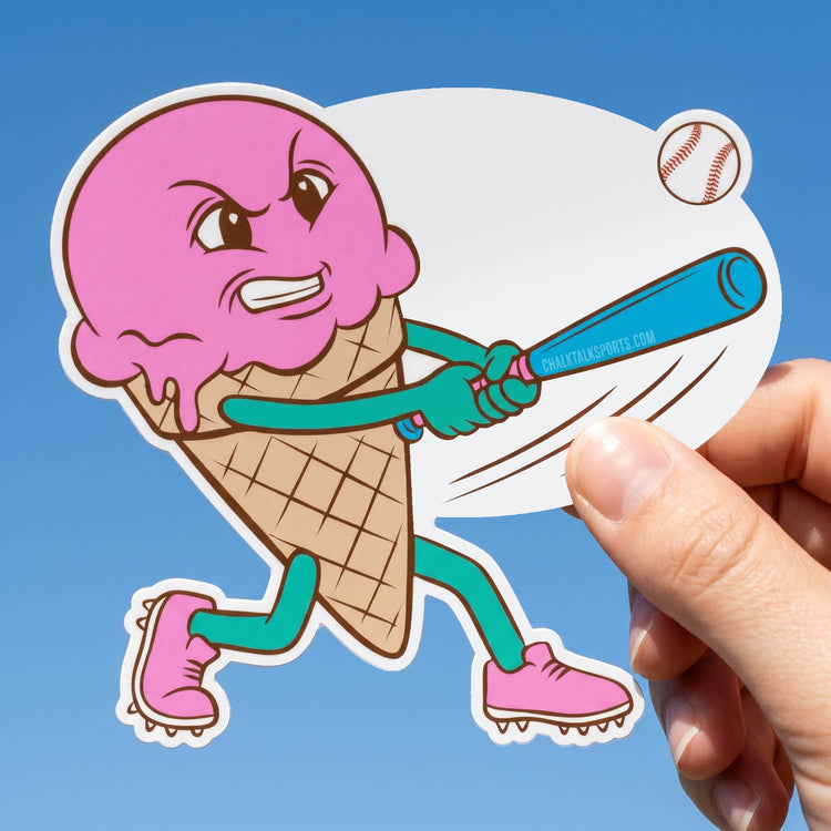 Baseball Sticker - Ice Cream Baseball