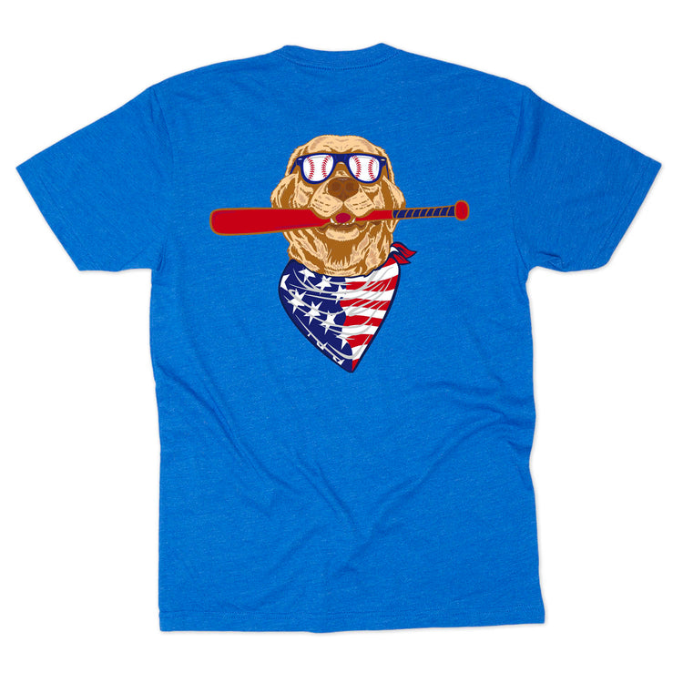 Baseball Short Sleeve T-Shirt - Freedom Hound Baseball (Back Design)