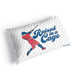 Baseball Pillowcase - Raised in a Cage
