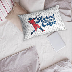 Baseball Pillowcase - Raised in a Cage