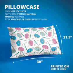Baseball Pillowcase - Donuts