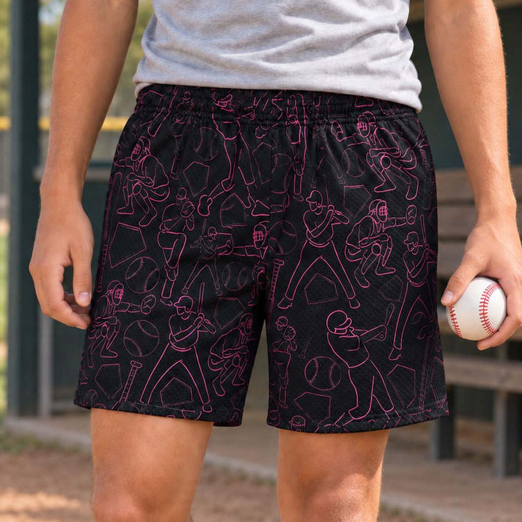 Baseball Peyton Shorts - Sketch