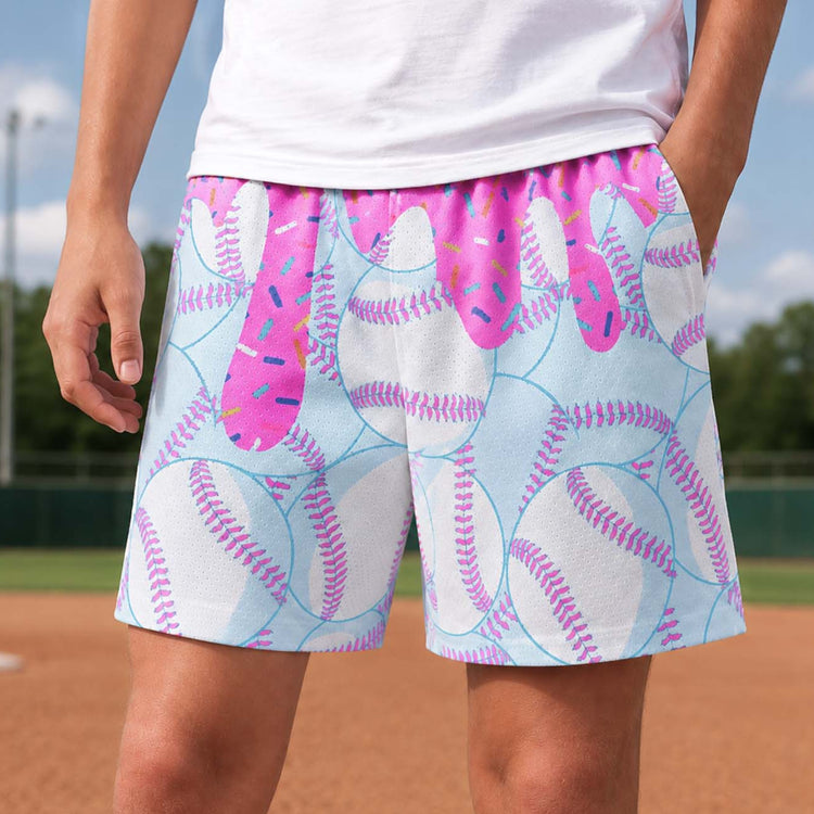 Baseball Peyton Shorts - Sundae