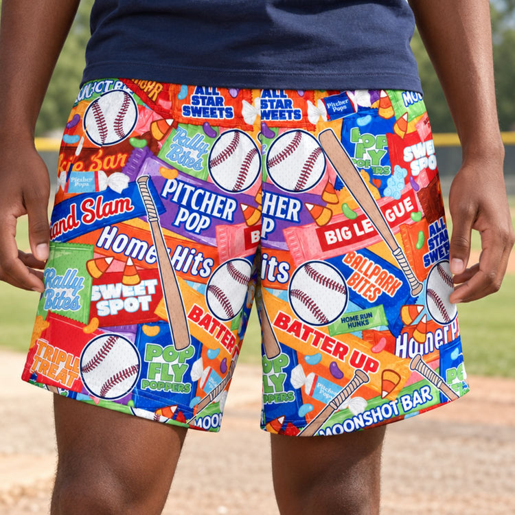 Baseball Peyton Shorts - Sugar Rush