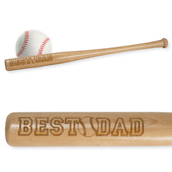 Engraved Mini Baseball Bat - Best Dad