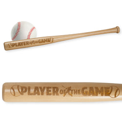Engraved Mini Baseball Bat - Player of the Game