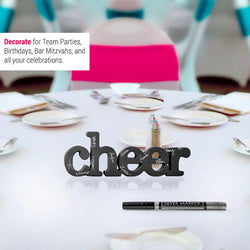 Cheer Wood Words Ready for Team to Autograph