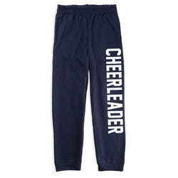 Cheerleading Fleece Sweatpants - Varsity Cheerleader [Navy/Youth X-Large] - SS