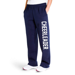 Cheerleading Fleece Sweatpants - Varsity Cheerleader [Navy/White/Adult Medium] - SS