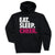 Cheerleading Hooded Sweatshirt - Eat Sleep Cheer [Adult Small/Black] - SS