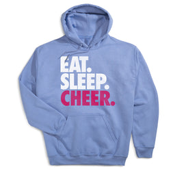 Cheerleading Hooded Sweatshirt - Eat Sleep Cheer [Adult X-Large/Carolina] - SS