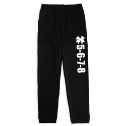 Cheerleading Fleece Sweatpants - 5-6-7-8 [Black/Youth Small] - SS