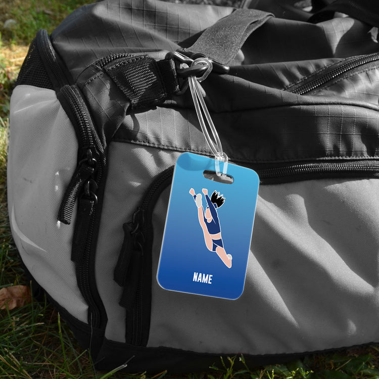 Cheerleading Bag/Luggage Tag - Personalized Hurdler